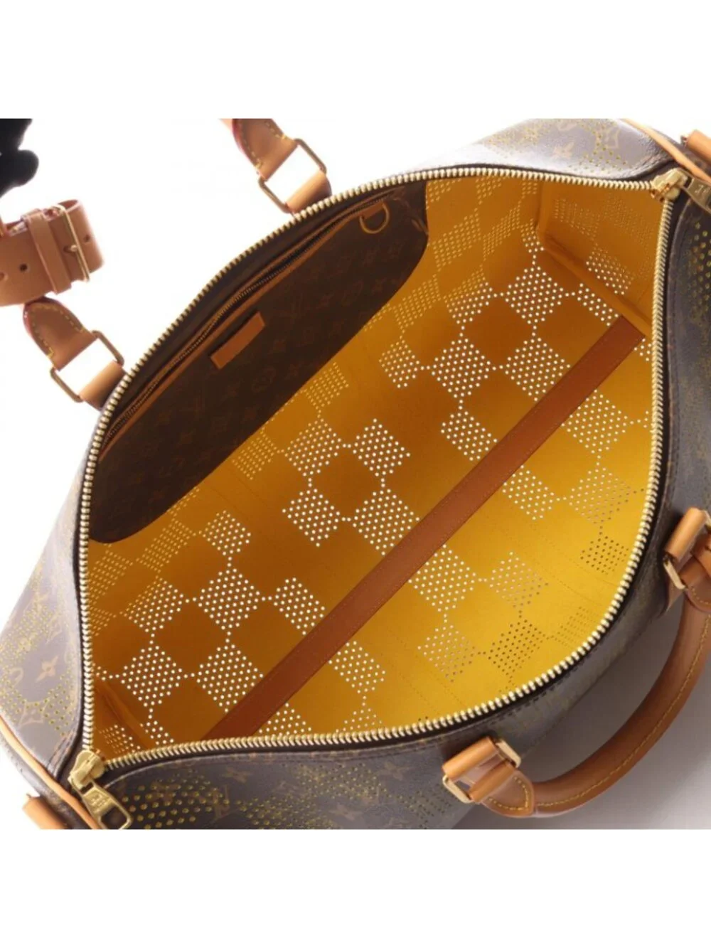 Louis Vuitton Boston Bag Keepall Bandouliere 50 Monogram Perforation Leather